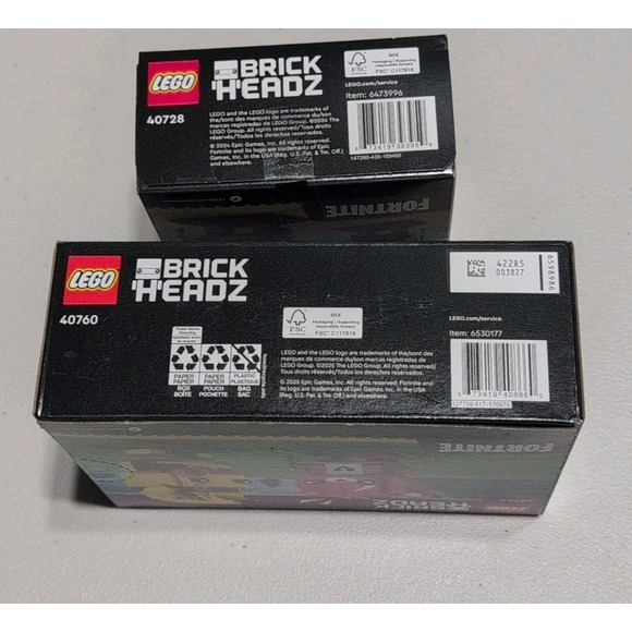 LEGO Fortnite BrickHeadz 40760 40728 Brite Bomber, Peely & Cuddle Team Leader - Picture 6 of 6